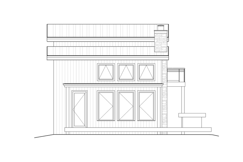 Architectural House Design - Exterior - Front Elevation 3 for Contemporary House Plan #1108-17 - 3 bed, 2 bath