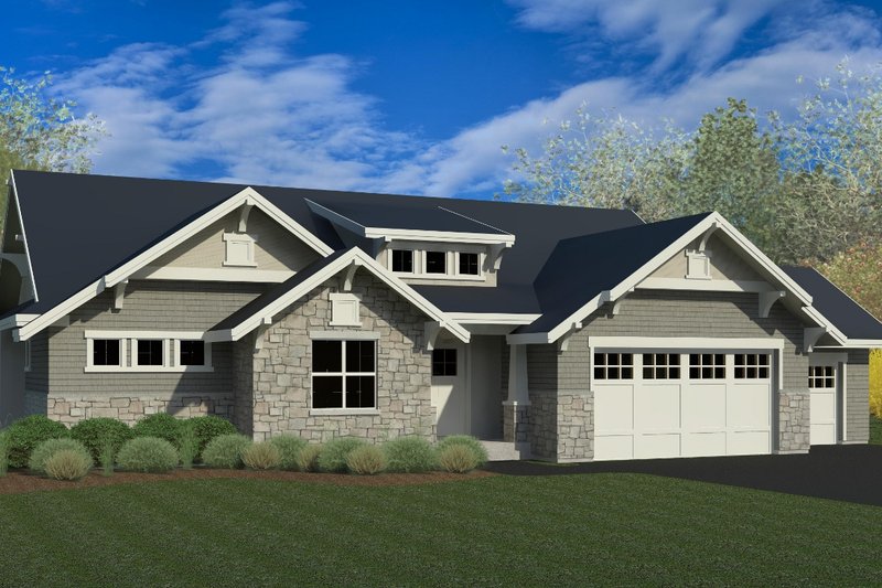 House Blueprint - Craftsman Exterior - Front Elevation Plan #920-7