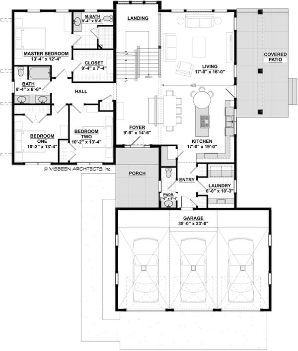 Dream House Plan - Modern Floor Plan - Main Floor Plan #928-351