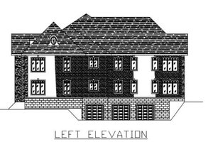 Exterior - Other Elevation for European House Plan #138-266 - 3 bed, 2 bath