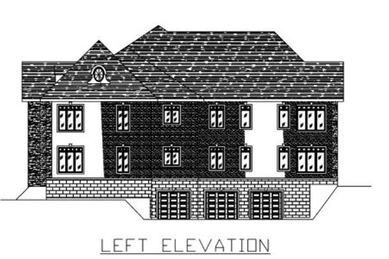 Exterior - Other Elevation for European House Plan #138-266 - 3 bed, 2 bath