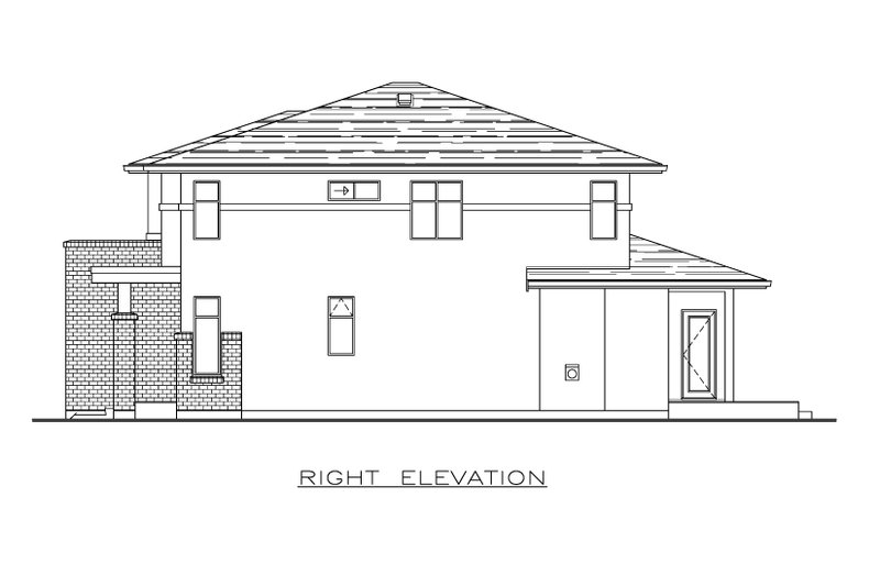 Home Plan - Exterior - Other Elevation for Modern House Plan #1100-56 - 4 bed, 2.5 bath