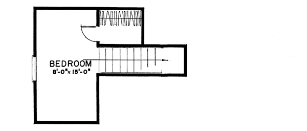 Tudor Floor Plan - Upper Floor Plan #43-103