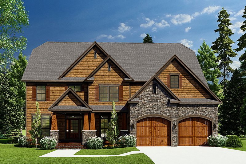 Dream House Plan - Craftsman Exterior - Front Elevation Plan #923-230