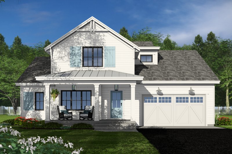 House Plan Design - Farmhouse Exterior - Front Elevation Plan #51-1360