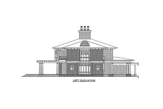 Exterior - Other Elevation 1 for Traditional House Plan #132-217 - 4 bed, 7 bath