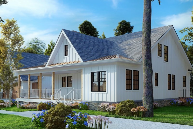House Blueprint - Exterior - Front Elevation 5 for Farmhouse House Plan #54-508 - 3 bed, 2 bath