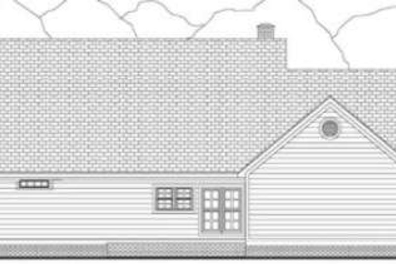 Dream House Plan - Exterior - Rear Elevation for Southern House Plan #406-264 - 3 bed, 2 bath