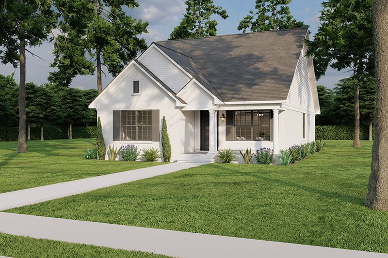 Architectural House Design - Exterior - Front Elevation 5 for Cottage House Plan #923-330 - 3 bed, 2 bath