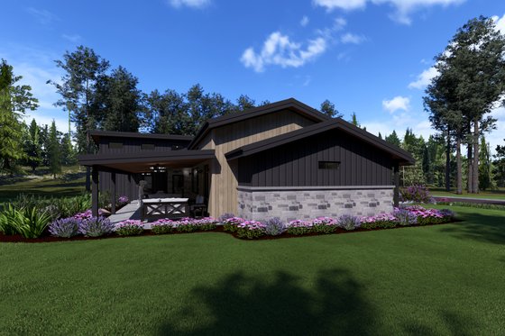 Exterior - Other Elevation 2 for Modern House Plan #1069-45 - 3 bed, 2.5 bath