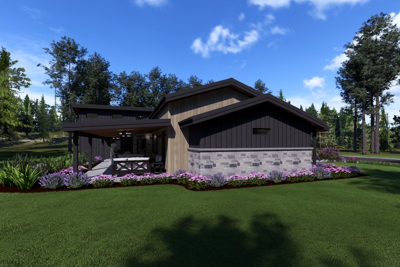 Home Plan - Exterior - Other Elevation 2 for Modern House Plan #1069-45 - 3 bed, 2.5 bath