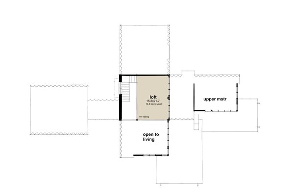 Barndominium Floor Plan - Upper Floor Plan #120-283