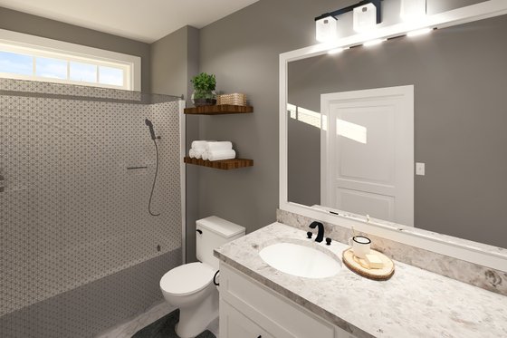 Interior - Bathroom for Traditional House Plan #44-245 - 2 bed, 2 bath