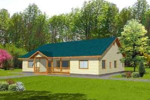 Ranch Exterior - Front Elevation Plan #117-294