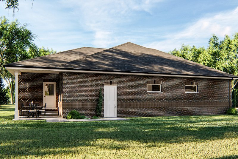 House Blueprint - Exterior - Other Elevation for Traditional House Plan #455-119 - 2 bed, 2 bath