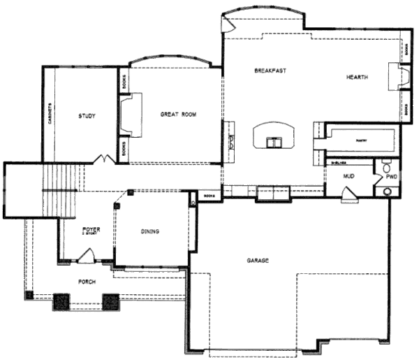 Prairie Floor Plan - Main Floor Plan #6-202