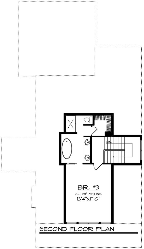 House Plan Design - Farmhouse Floor Plan - Upper Floor Plan #70-1419