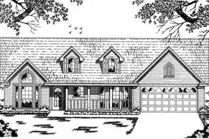 Country Exterior - Front Elevation Plan #42-116