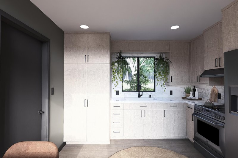 Architectural House Design - Interior - Kitchen for Modern House Plan #923-398 - 1 bed, 1 bath