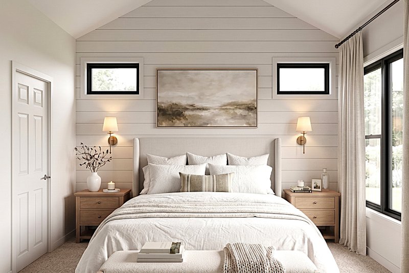 Architectural House Design - Interior - Master Bedroom for Country House Plan #1089-74 - 3 bed, 2 bath