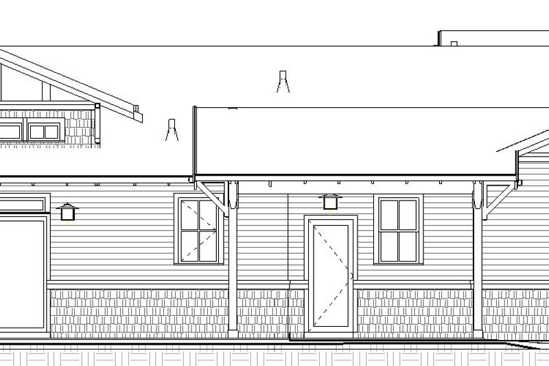 Home Plan - Exterior - Other Elevation 3 for Craftsman House Plan #895-164 - 3 bed, 2 bath