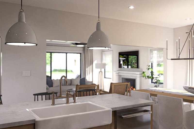 Home Plan - Interior - Kitchen 1 for Farmhouse House Plan #455-812 - 3 bed, 3 bath