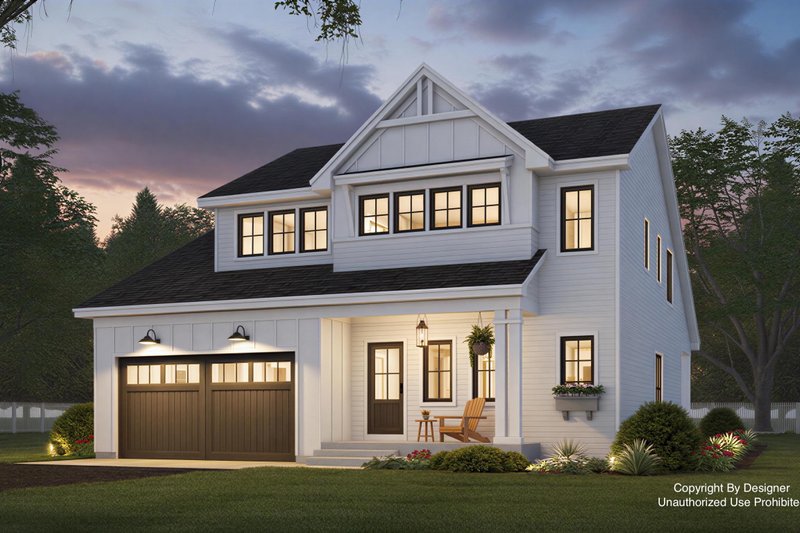 Home Plan - Exterior - Front Elevation 2 for Farmhouse House Plan #51-1554 - 4 bed, 4.5 bath