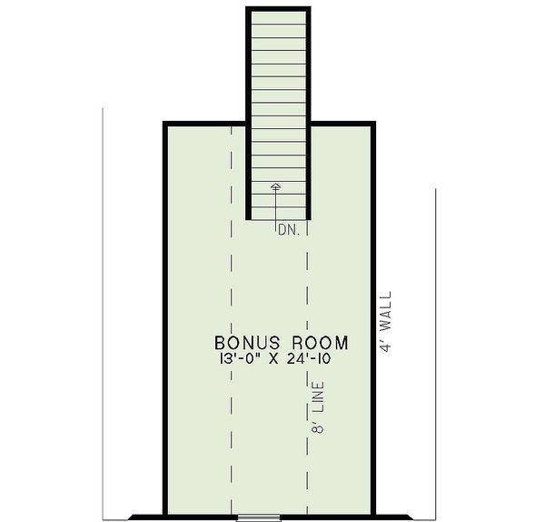 Traditional Floor Plan - Upper Floor Plan #17-2454
