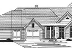 Traditional Exterior - Front Elevation Plan #67-215