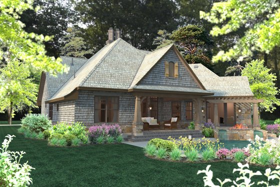 Exterior - Other Elevation 1 for Craftsman House Plan #120-184 - 4 bed, 3.5 bath