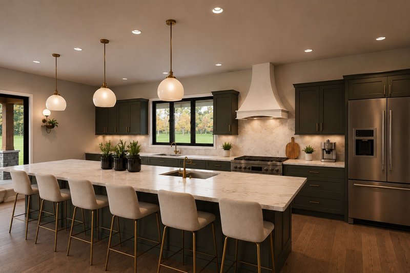 Dream House Plan - Interior - Kitchen for Barndominium House Plan #1064-505 - 1 bed, 2.5 bath