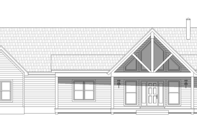 Dream House Plan - Exterior - Front Elevation 3 for Country House Plan #932-588 - 2 bed, 2 bath