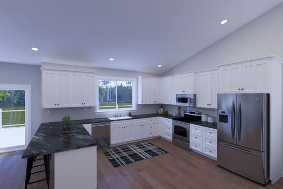 Interior - Kitchen for Farmhouse House Plan #1060-350 - 2 bed, 1 bath