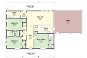 Farmhouse Style House Plan - 3 Beds 2 Baths 2000 Sq/Ft Plan #1092-13 