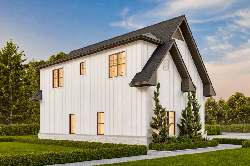 Home Plan - Exterior - Rear Elevation for Farmhouse House Plan #119-455 - 1 bed, 1 bath