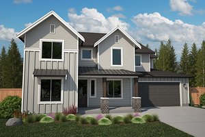Farmhouse Exterior - Front Elevation Plan #569-55