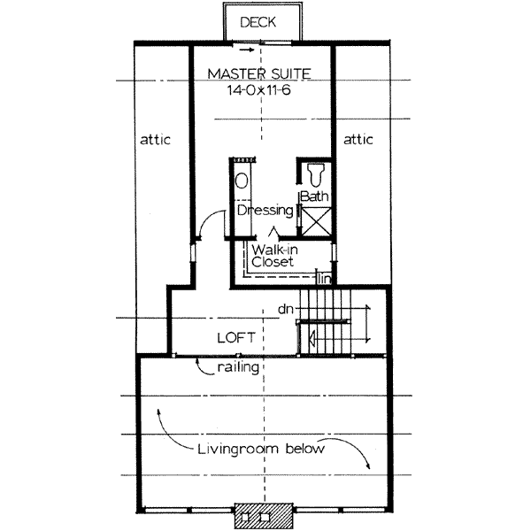 Architectural House Design - Cottage Floor Plan - Upper Floor Plan #126-109