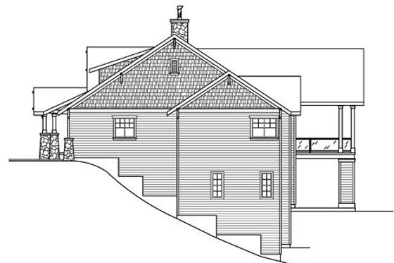 Exterior - Other Elevation 1 for Craftsman House Plan #124-753 - 3 bed, 3.5 bath