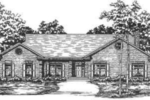 Colonial Exterior - Front Elevation Plan #30-182