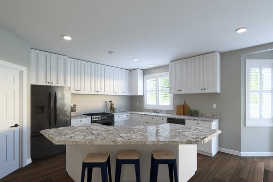 Interior - Kitchen 3 for Traditional House Plan #1060-208 - 4 bed, 2.5 bath