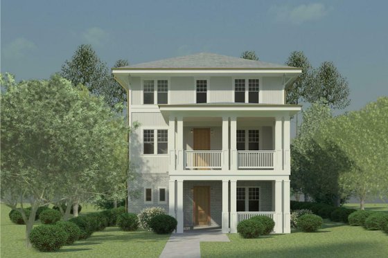 Exterior - Front Elevation for Craftsman House Plan #926-5 - 3 bed, 3 bath