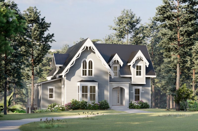 House Plan Design - Exterior - Front Elevation 4 for Farmhouse House Plan #1079-5 - 4 bed, 2.5 bath