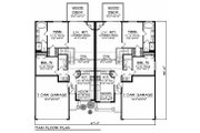 Traditional Style House Plan - 2 Beds 2 Baths 2481 Sq/Ft Plan #70-942 