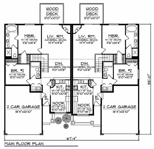 Home Plan - Traditional Floor Plan - Main Floor Plan #70-942