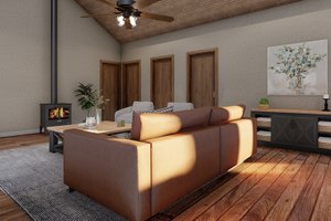 Interior - Other 1 for Cabin House Plan #923-323 - 2 bed, 1.5 bath