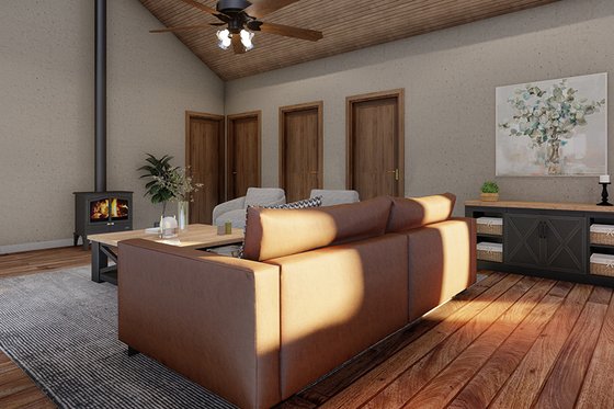 Interior - Other 1 for Cabin House Plan #923-323 - 2 bed, 1.5 bath