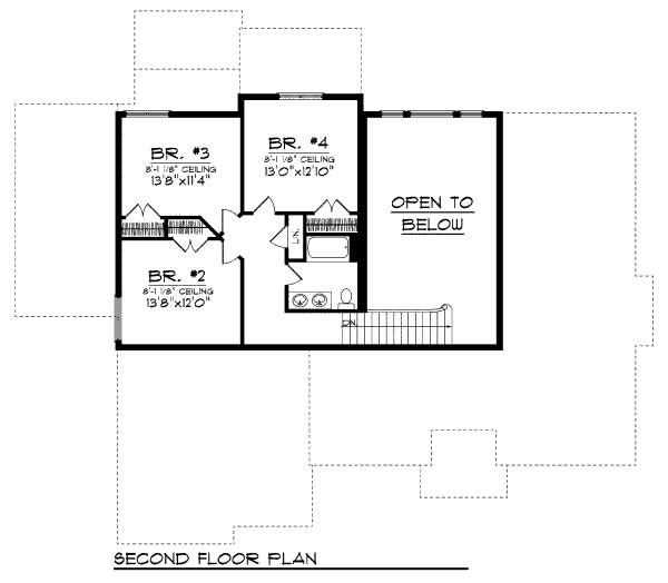 Home Plan - European Floor Plan - Upper Floor Plan #70-993