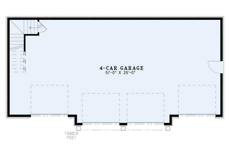 House Design - Floor Plan - Main Floor for European House Plan #17-3473, 1 bath