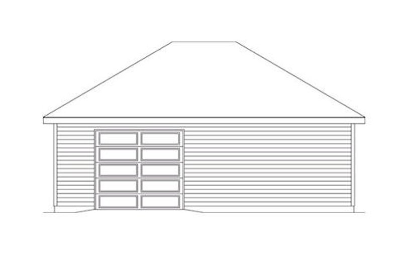 Dream House Plan - Exterior - Rear Elevation for European House Plan #22-557, 0 bath