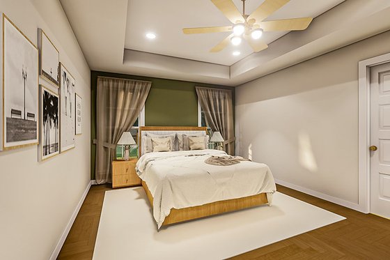 Interior - Master Bedroom for Traditional House Plan #17-3441 - 3 bed, 2 bath